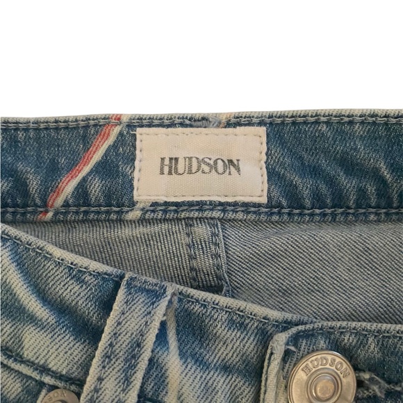 Hudson Zoeey High-Rise Straight-Leg Cropped Dip-Out Jeans - Picture 4 of 7